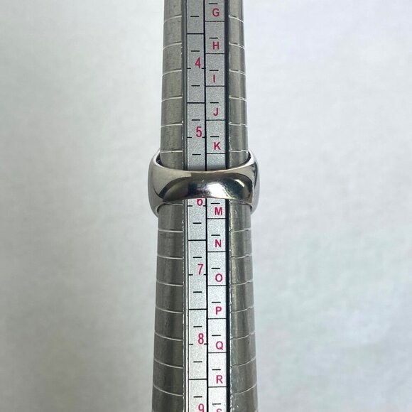 Sterling Silver 925 Round Blue Topaz Scrollwork Wide Band Statement Ring Sz 5.75 - Picture 9 of 16